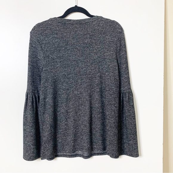 Philosophy Gray Bell Sleeve Sweater Size Small - Picture 2 of 4